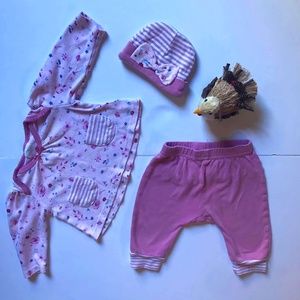 Laura Ashley Baby 3 Piece Matching Outfits Long Sleeves